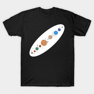 Solar system space colored version T-Shirt